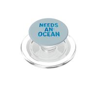 Needs An Ocean, pretty, water, waves PopSockets PopGrip for MagSafe