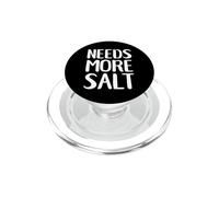 Needs More Salt Funny Salty Food Eater PopSockets PopGrip for MagSafe