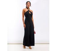 Needs No Label Black Hardware Halterneck Jumpsuit - 16