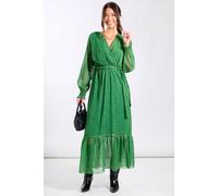 Needs No Label Women's Green Animal Chiffon Maxi Dress | Size: 10 Needs No Label Green 10