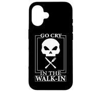 Needs salt go cry in the walk-in funny cooking Case for iPhone 16