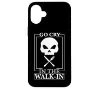 Needs salt go cry in the walk-in funny cooking Case for iPhone 16 Plus