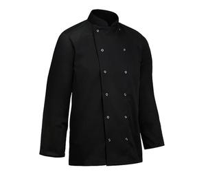 Needs & Wants® Chef Jacket Long Sleeve Professional Chef Jacket Cotton Menswear Women Unisex Clothing Uniforms (Black, XL)