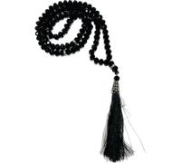 Needs & Wants® Islamic Tassel Tasbih Crystal 99 Prayer Beads Eid Gift For Zikr And Dua Prayers (BLACK)