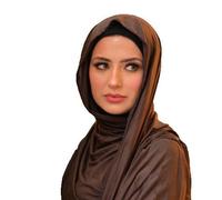 Needs & Wants®JERSEY SCARF Shawl Wrap Hijab Stretchy Big Large Plain Maxi Many Colours (CHOCOLATE)