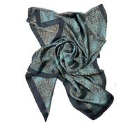 NEEDS & WANTS® Ladies Faux Silk Printed Long Maxi Head Scarf Hijab Shawl Wrap 182cm x 85cm Floral Paisley Abstract Print (DESIGN 2)