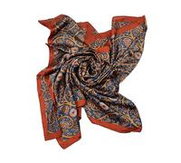 NEEDS & WANTS® Ladies Faux Silk Printed Long Maxi Head Scarf Hijab Shawl Wrap 182cm x 85cm Floral Paisley Abstract Print (DESIGN 5)
