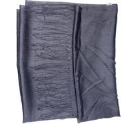 Needs & Wants® Ladies Light Weight Plain Solid Colors Fringe Detail Viscose Polyester Faux Pashmina Scarves (Dark Grey)