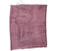 Needs & Wants® Ladies Light Weight Plain Solid Colors Fringe Detail Viscose Polyester Faux Pashmina Scarves (Dark Pink)