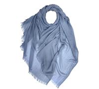 Needs & Wants® Large Maxi Mixed Cotton Head Scarf Hijab Islamic Soft Cotton Shawl Wrap Frayed Ends (Greyish Blue)