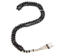 Needs & Wants® Pack of 12 Tasbih Tazbeeh 99 Crystals Islamic Rosary Beads For Zikr and Dua (12 x Black)