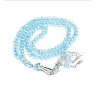 NEEDS & WANTS® Pack of 12 Tasbih Tazbeeh 99 Crystals Islamic Rosary Beads for Zikr and Dua (12 x Blue)