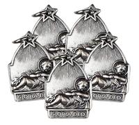 Needzo Gloria Deo Jesus Medal, Exquisite Religious Charm, Perfect for Jewelry, Catholic Gift or Handout, 18mm, Pack of 5