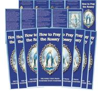 Needzo How to Pray the Rosary Pamphlet, Pack of 10, Beginner Guide