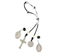Needzo Saint Benedict Door Hanger with Medals, Bless This Home, 6.5 in