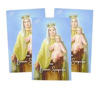Needzo The Brown Scapular Booklet Set, History of The Carmelite Order, Catholic Church Handouts, 16 Pages Each (Pack of 3)