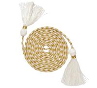 Needzo White Cincture for Albs Liturgical Rope Belt for Priests, Deacons and Bishops, 169 Inches Long, White, 169 inches