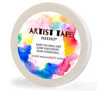 Neeho Artist Tape for Drafting Art, Acid-Free White Masking Tape for Watercolor Painting Canvas Framing, 0.8inch Wide 180FT Long