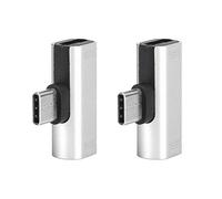 Neel 2pcs Adapter, Type-C Audio Charger Aluminum USB-C Splitter, Charging/Calling/Remote/Music 2 In 1 Converter, for Letv 2G/3G(Silver)