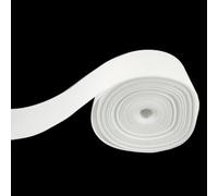 Neel Blue 100mm Wide Curtain Tape Without Hole, White Cotton Polyester Drapery Roll, 50 Metres