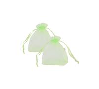 Neel Blue 100pcs Organza Bags Drawstring Gift Pouches, 7x9cm in Light Green | Size: 7x9 cm Neel Blue Light Green 7x9 cm