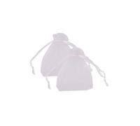Neel Blue 100pcs Organza Bags Drawstring Gift Pouches, 7x9cm in White | Size: 7x9 cm Neel Blue White 7x9 cm