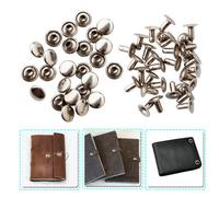 Neel Blue 100Pcs Single Cap Rivets, Tubular Rivets, Metal Studs For Clothing, Sewing, Silver - 10mm