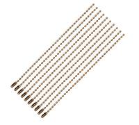 Neel Blue 10Cm Bronze Metal Chain, Ball Bead Chain Extender, 100Pcs