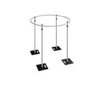 Neel Blue 10ft Portable Round Pipe & Drape, Photography Background Stand in Silver Neel Blue Silver