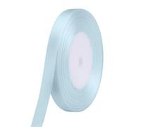 Neel Blue 10mm Baby Blue Double Sided Satin Polyester Ribbon Roll, 25 Metres