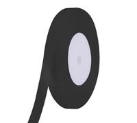 Neel Blue 10mm Black Double Sided Satin Polyester Ribbon Roll, 25 Metres