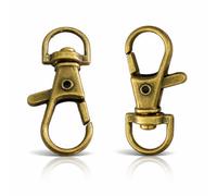 Neel Blue 10mm Bronze Swivel Snap Hook Trigger Clips Clasp, Lobster Clasp