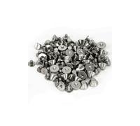 Neel Blue 10mm Mushroom Spike Screwback Flat Head Studs Rivets - 50pcs in Silver Neel Blue Silver