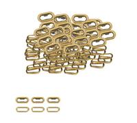 Neel Blue 10mm Oval Shape Brass Eyelets With Washers, Bronze, 50Pcs