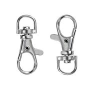 Neel Blue 10mm Silver Swivel Snap Hook Trigger Clips Clasp, Lobster Clasp