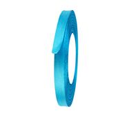 Neel Blue 10mm Turquoise Double Sided Satin Polyester Ribbon Roll, 25 Metres