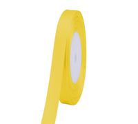 Neel Blue 10mm Yellow Double Sided Satin Polyester Ribbon Roll, 25 Metres