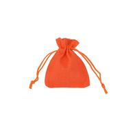 Neel Blue 10pcs Burlap Bags with Drawstrings, 7x9cm Gift Bags in Orange | Size: 7x9 cm Neel Blue Orange 7x9 cm