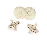 Neel Blue 10Pcs Magnetic Clasp Snap Button Double Rivet Closures For Clothing, Purses, Jacket, Gold, 18mm