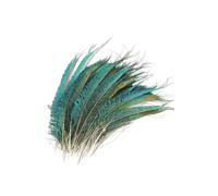 Neel Blue 10pcs Natural Feathers, 25cm-30cm Green Tail Feathers Neel Blue Green