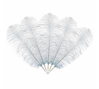 Neel Blue 10Pcs Natural Ostrich Feathers, 50-60 Cm Large Plume, Baby Blue