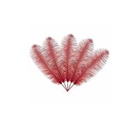 Neel Blue 10pcs Ostrich Feathers Plume, 50cm - 60cm in Red Neel Blue Red