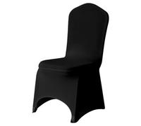 Neel Blue 10Pcs Spandex Arched Front Chair Covers Stretch Fabric Removable Washable Slipcovers - Baby Blue