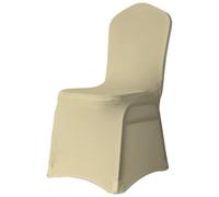 Neel Blue 10Pcs Spandex Chair Cover Front Flat Slipcovers Removable Washable, Champagne