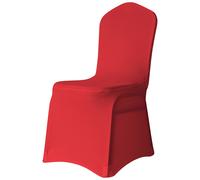 Neel Blue 10pcs Spandex Polyester Stretch Chair Cover, Washable & Removable Slipcovers in Red Neel Blue Red