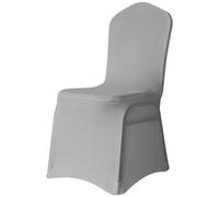 Neel Blue 10Pcs Spandex Polyester Stretch Chair Cover, Washable & Removable Slipcovers - Silver