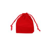 Neel Blue 10pcs Velvet Bags with Drawstring, 7cm x 9cm in Red | Size: 7 cm x 9 cm Neel Blue Red 7 cm x 9 cm