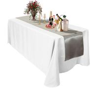 Neel Blue 11X 108 Inch Plain Satin Silk Table Runner, Silver