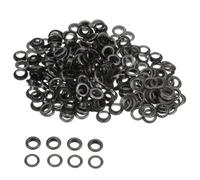 Neel Blue 12mm Brass Eyelets With Washers, Rust-Proof Grommets, Gunmetal - 100Pcs