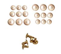 Neel Blue 12mm Half Round Pear Rivets With Back Pin For Jackets, Belts, Bags, Purses, 50Pcs